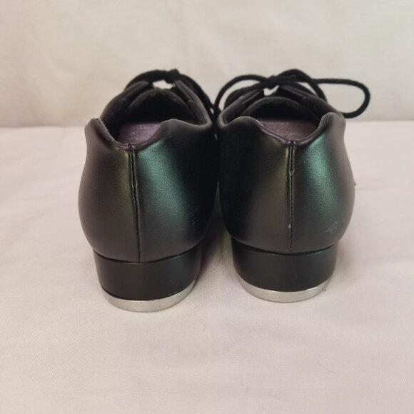 Kid's Boy's Black Capezio Tie Tap Shoes Size 2.5M - Picture 3 of 7